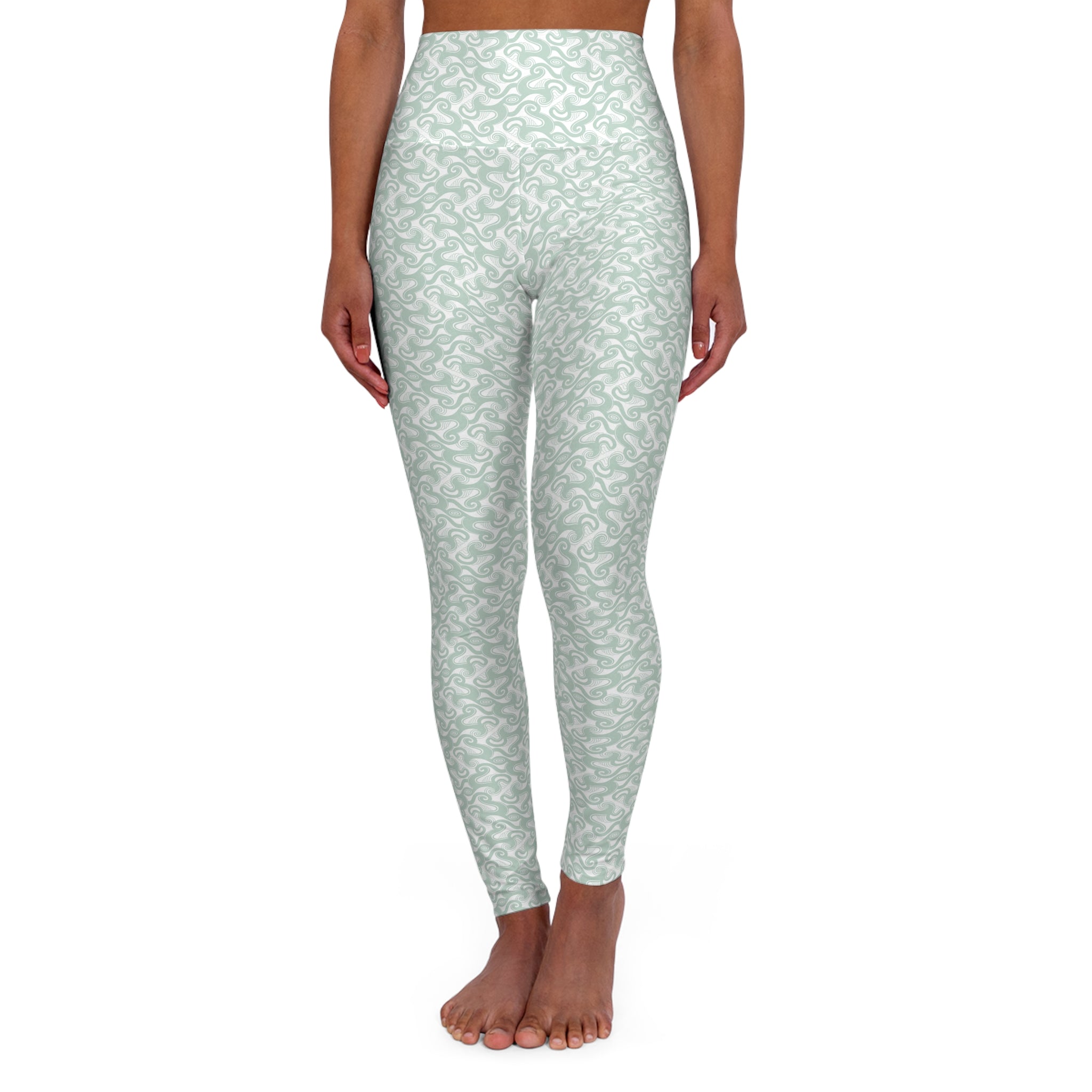 High Waisted Yoga Leggings (AOP) #YL1