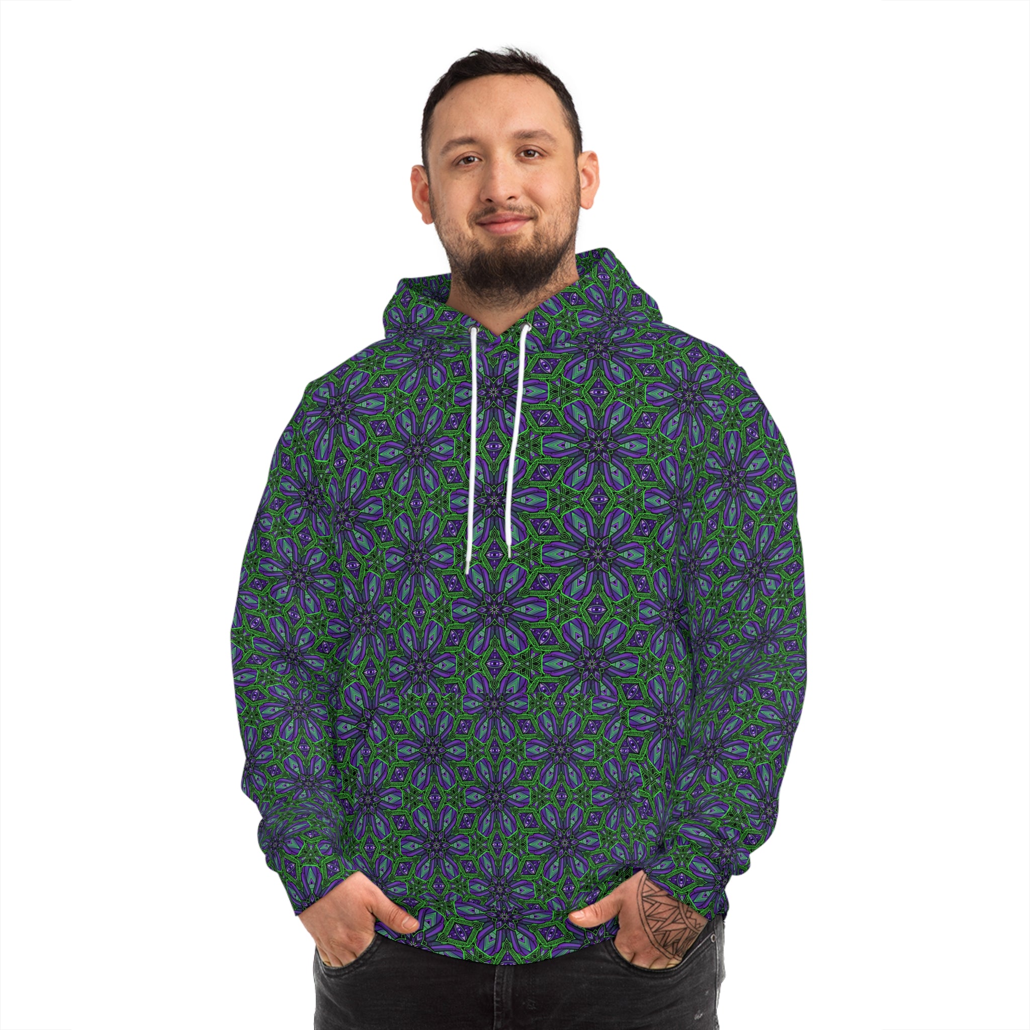 Kaleidoscope Floral All-Over Print Hoodie #g75679