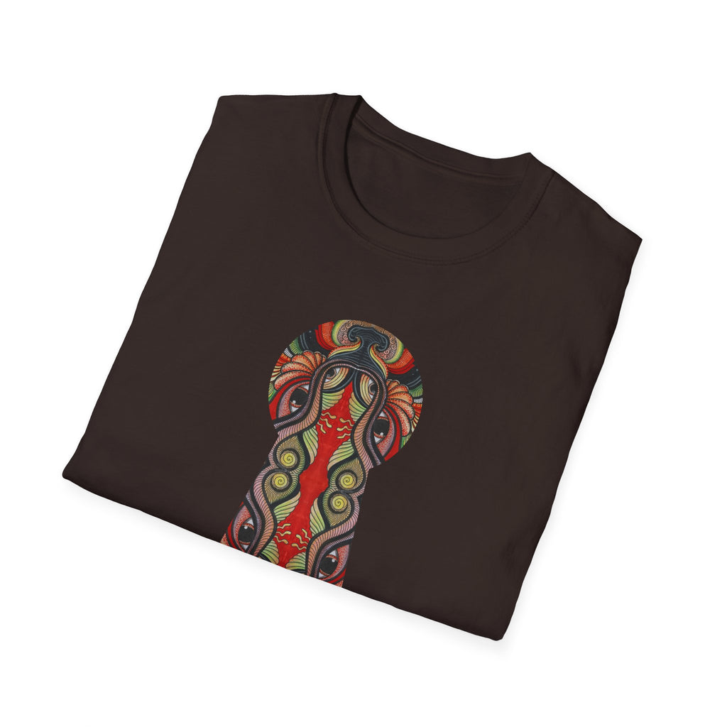 Keyhole & Star Psychedelic Graphic T-Shirt #fd763