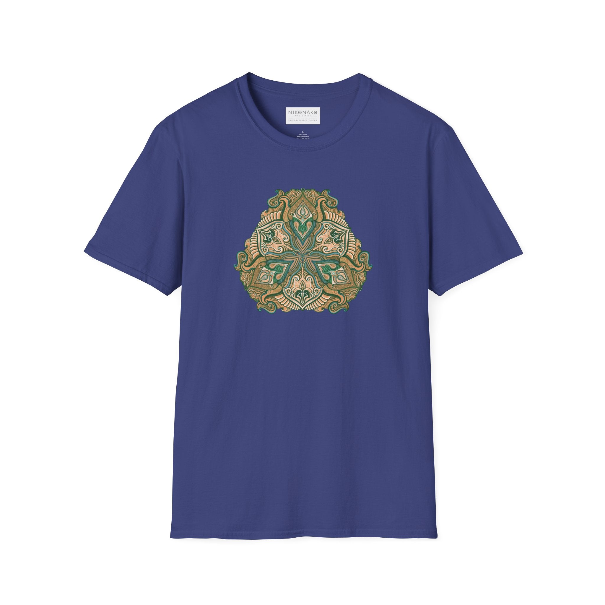 Green Celtic Knot Mandala T-Shirt | Floral Shamrock Pattern