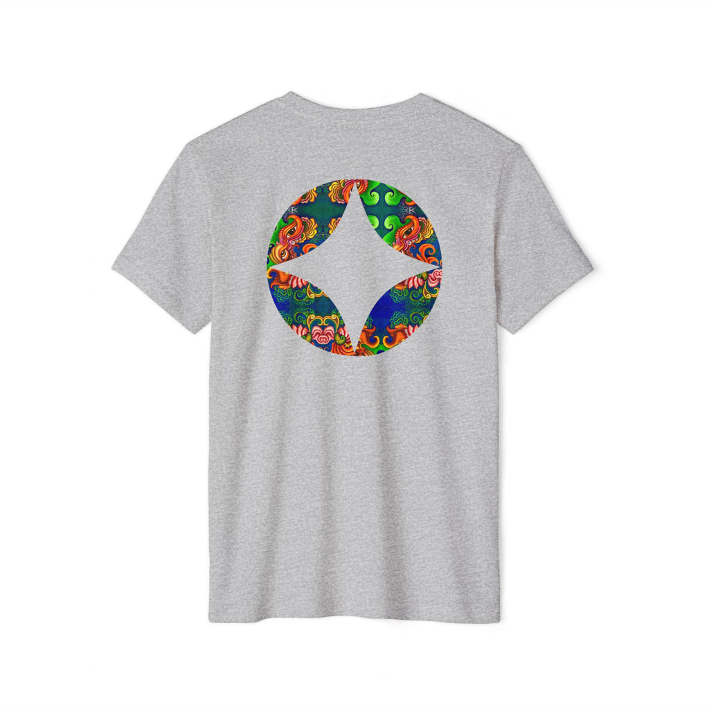 Psychedelic Floral Diamond T‑Shirt — Colorful Retro Pattern Tee #oigr88443