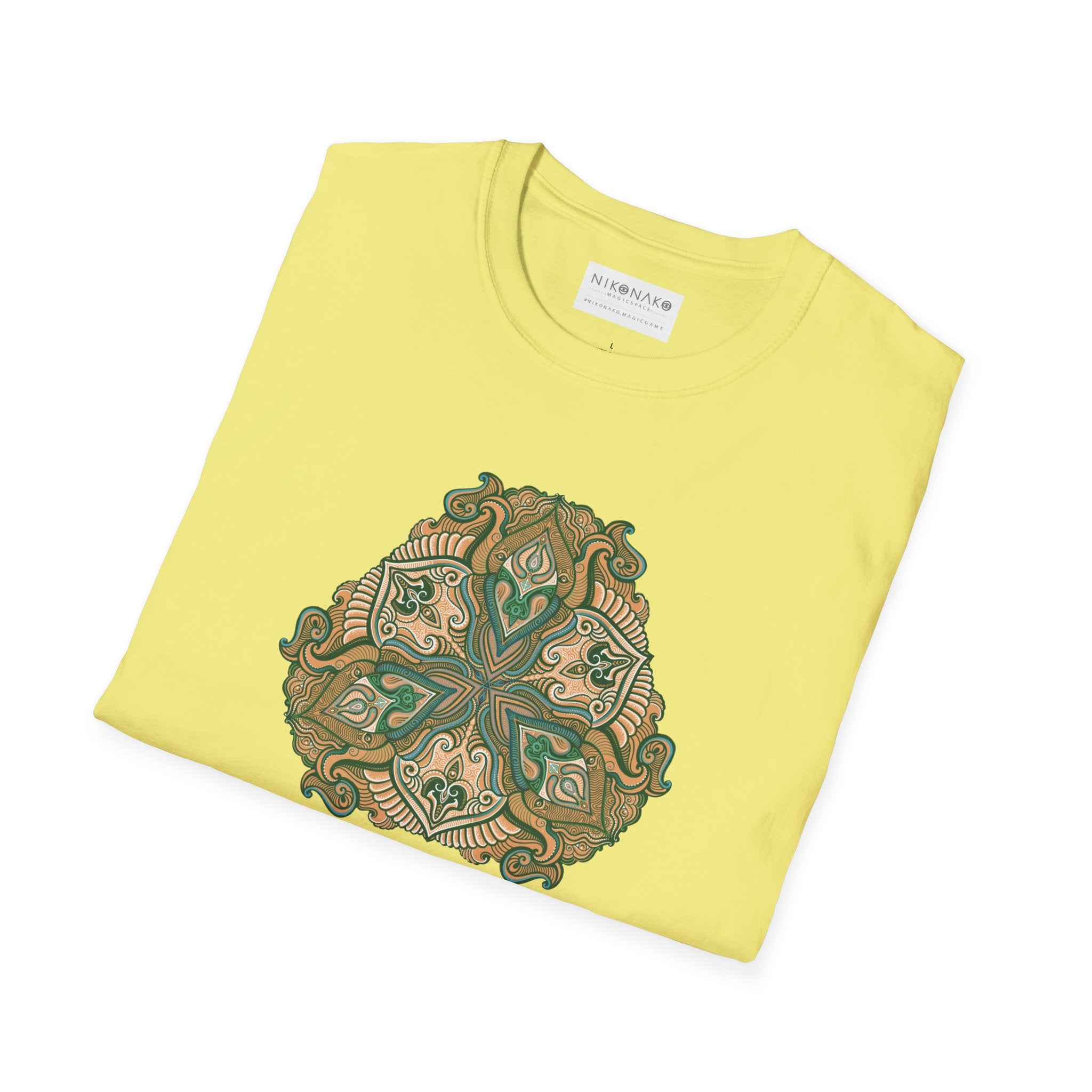 Green Celtic Knot Mandala T-Shirt | Floral Shamrock Pattern