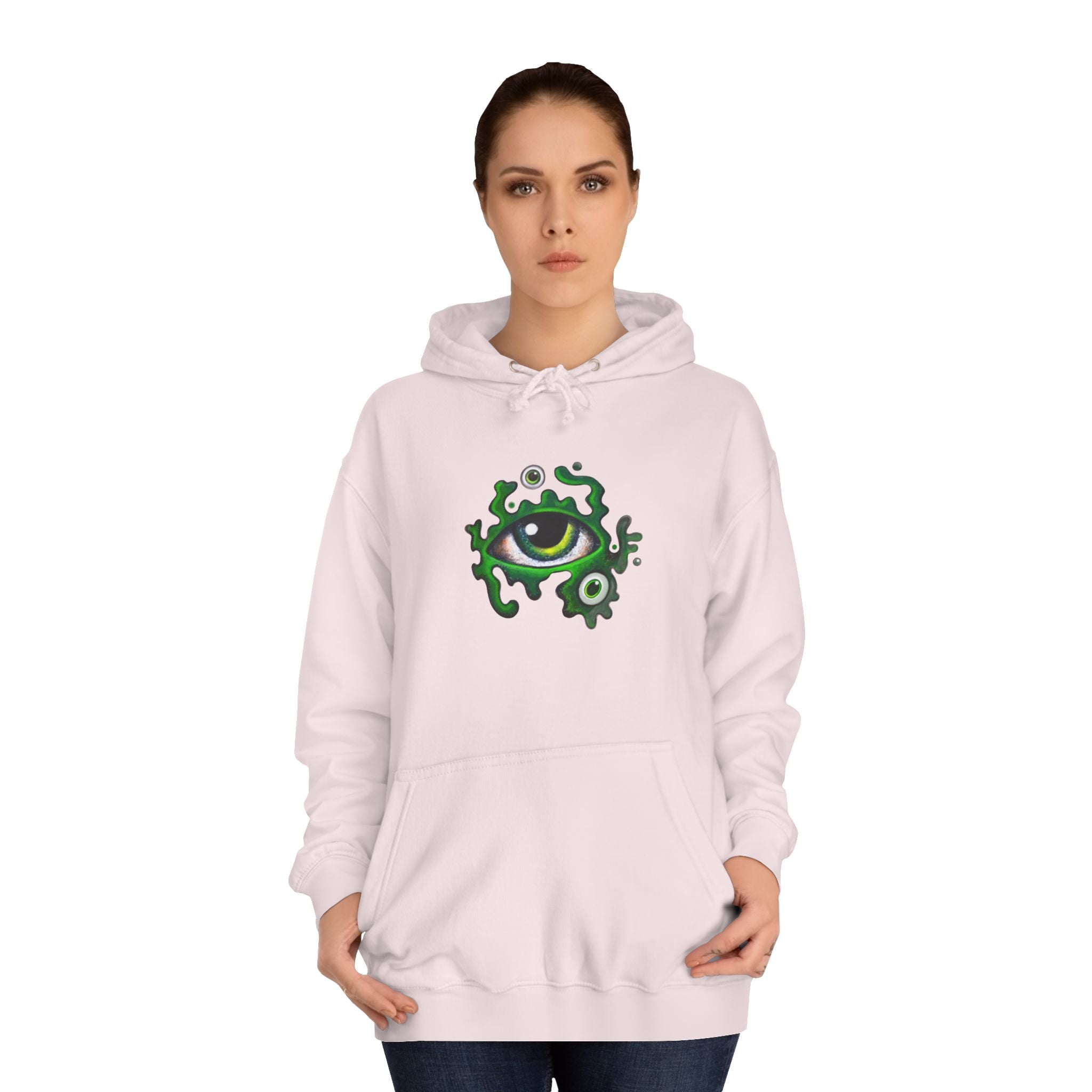 Green Eye Graphic Hoodie #r9764567