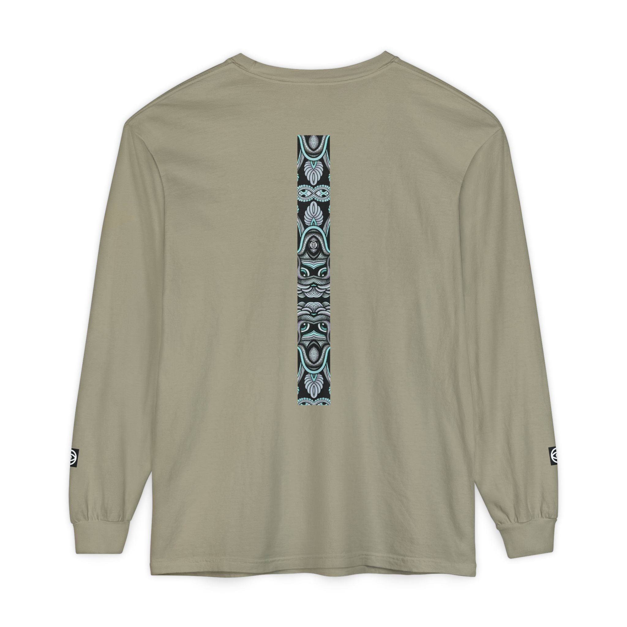 Men's/Women's Long Sleeve T-Shirt — Vertical Geometric Stripe Graphic #kjgd64258