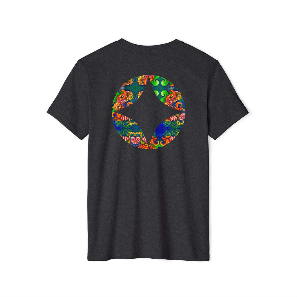 Psychedelic Floral Diamond T‑Shirt — Colorful Retro Pattern Tee #oigr88443