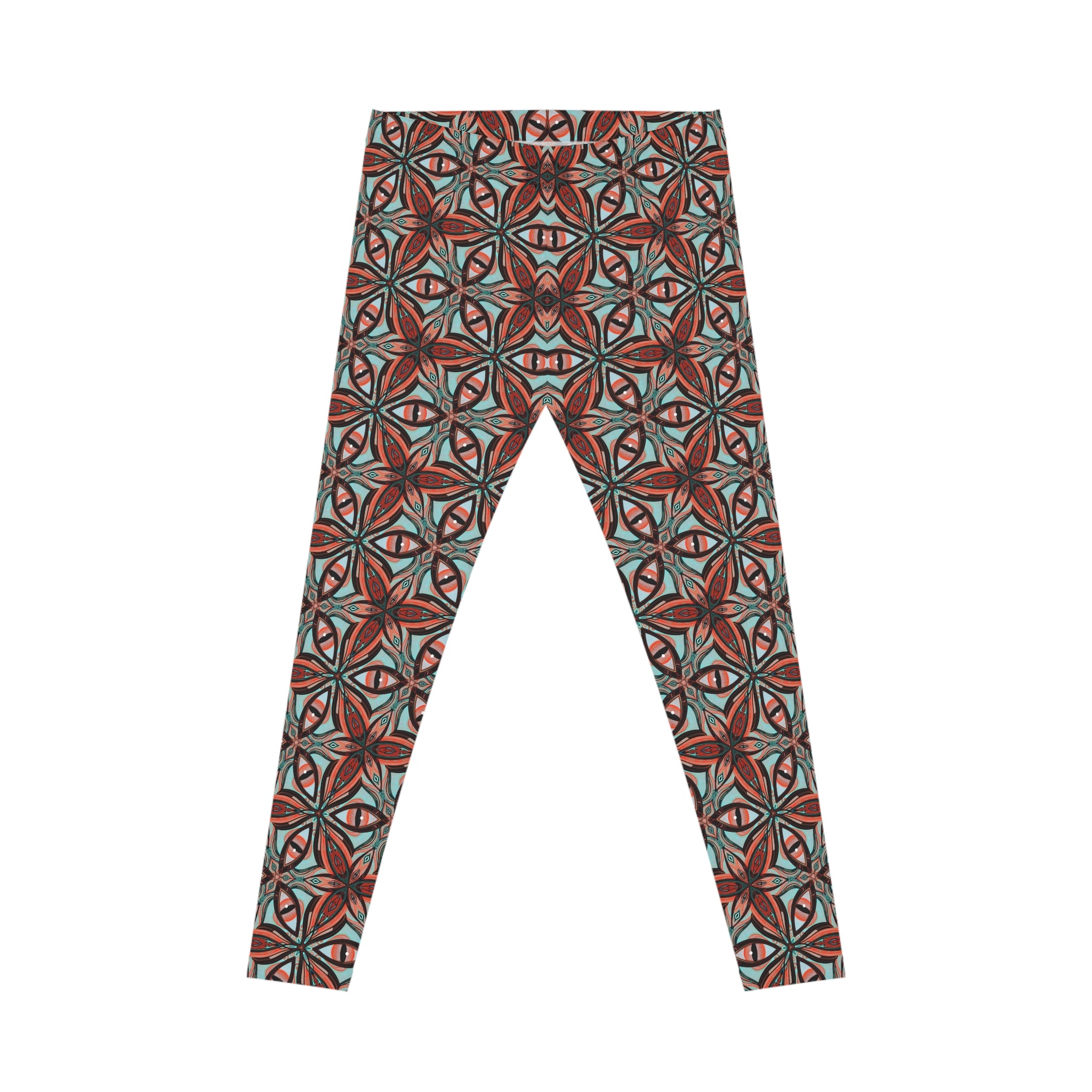 Boho Floral Mosaic Leggings — Women's All-Over Print Casual Leggings #l7