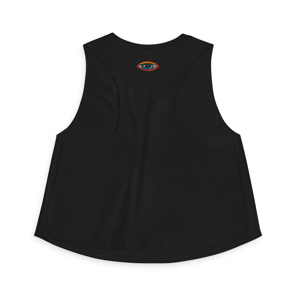 Psychedelic Paisley Crop Top – Colorful Retro Swirl Tank #w2462
