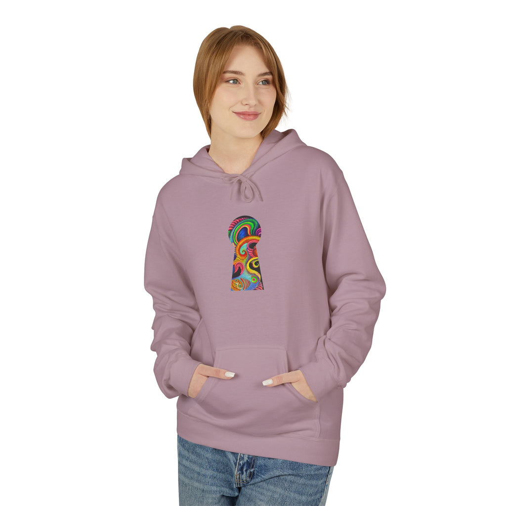 Psychedelic Abstract Snake Hoodie — Colorful Surreal Art Pullover #ggd76467