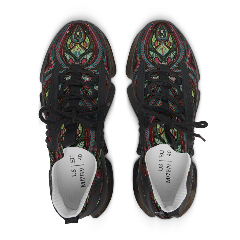 Womens Mesh Sneakers — Boho Paisley Athletic Shoes #et112233