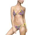 Purple Kaleidoscope String Bikini — Women's Tie-Side Swimsuit #g086379