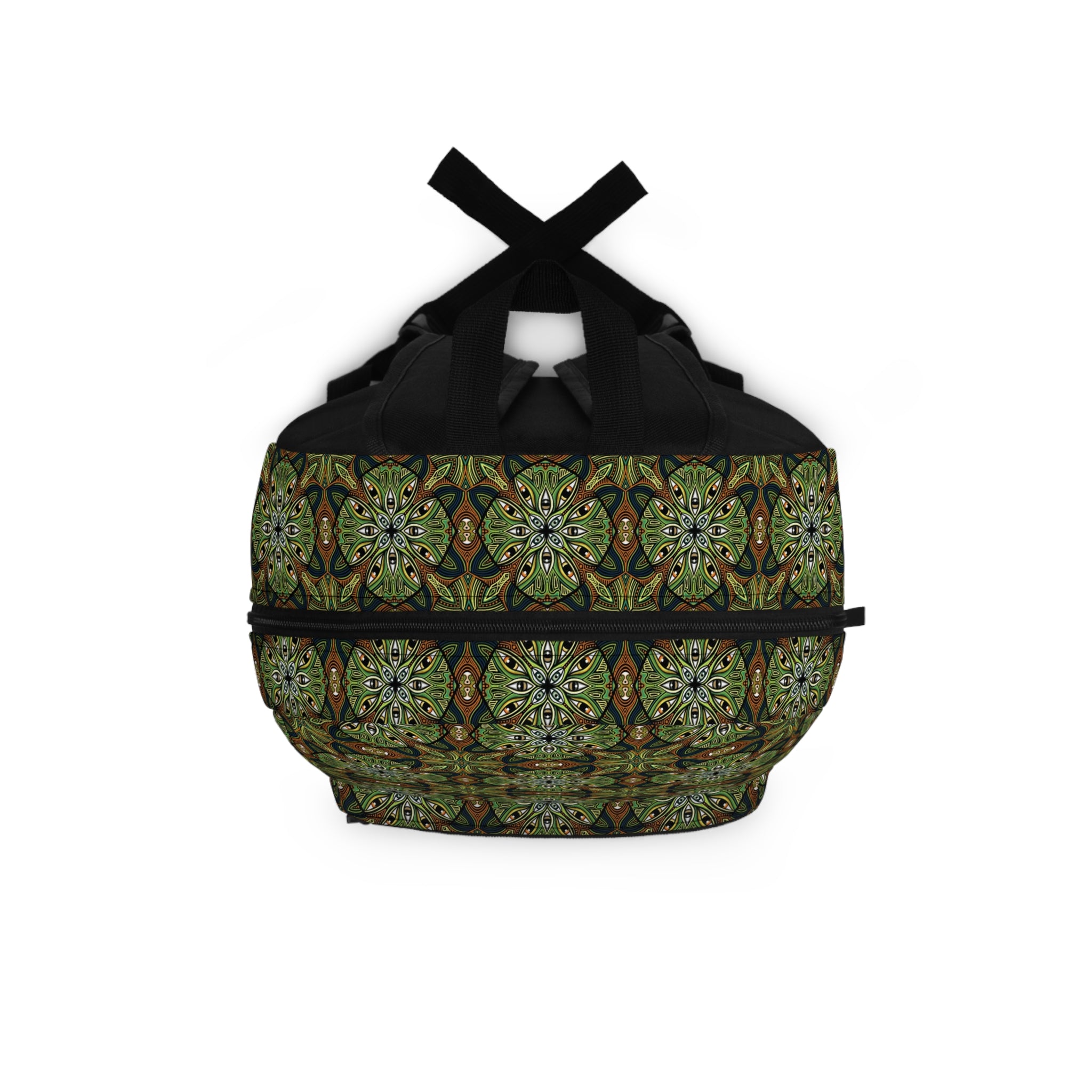 Green Mandala Backpack — Boho Floral Pattern Daypack for School & Travel #lhf975487