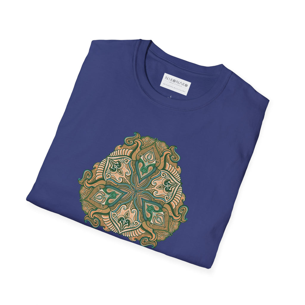 Green Celtic Knot Mandala T-Shirt | Floral Shamrock Pattern