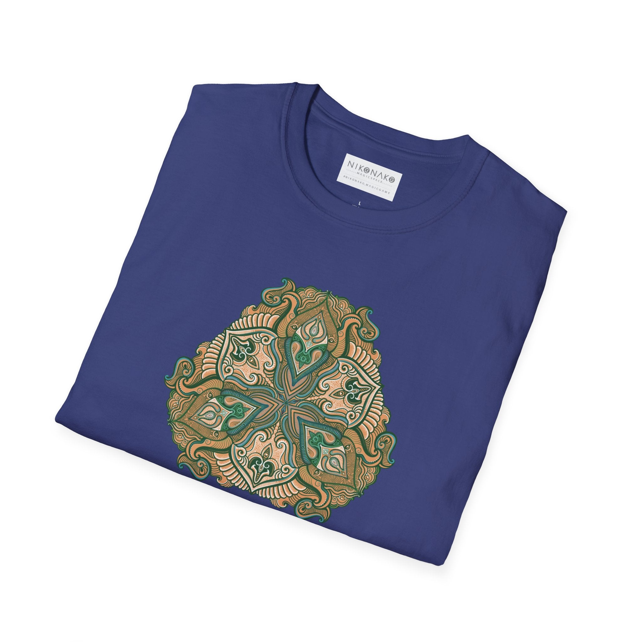 Green Celtic Knot Mandala T-Shirt | Floral Shamrock Pattern