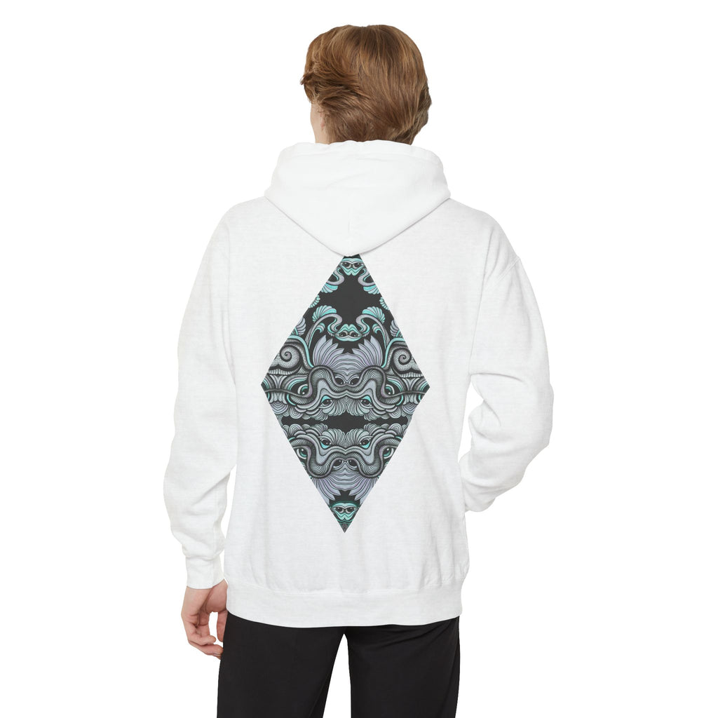 Hoodie — Geometric Mystic Pattern Diamond Back Print #gmh13