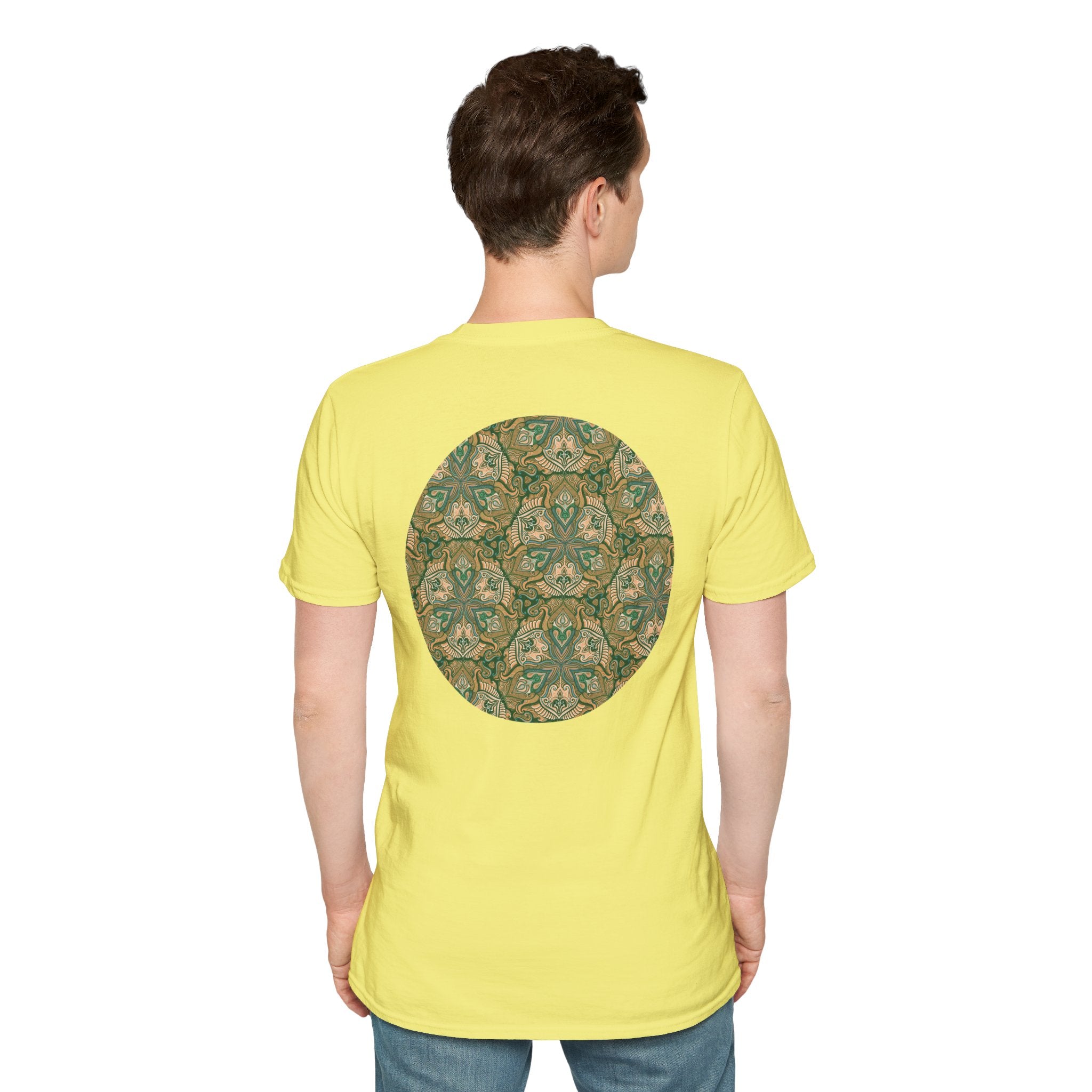 Green Celtic Knot Mandala T-Shirt | Floral Shamrock Pattern