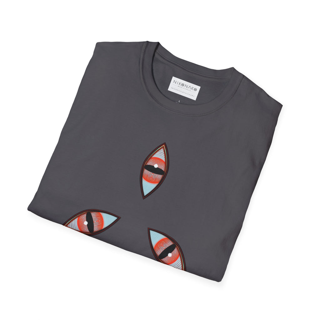 Geometric Tribal Pattern T-Shirt | Kaleidoscope Triangle Eye Motif