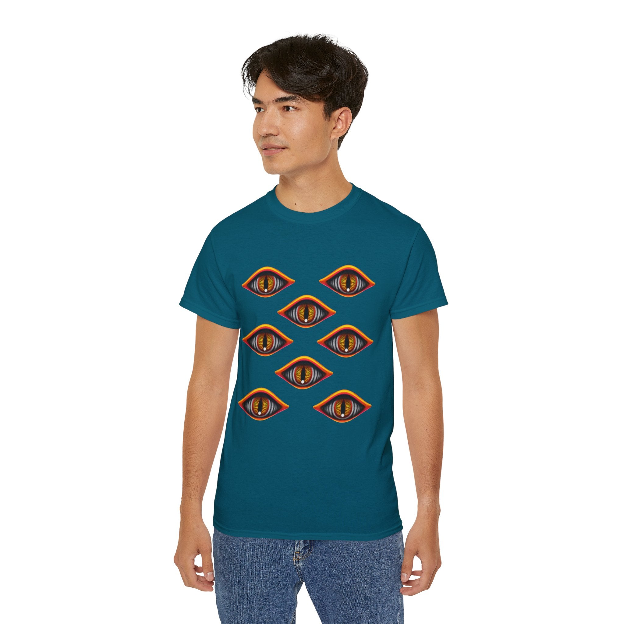 Mystic Eyes Graphic Tee — Psychedelic All-Seeing Eye T-Shirt #hfs84300