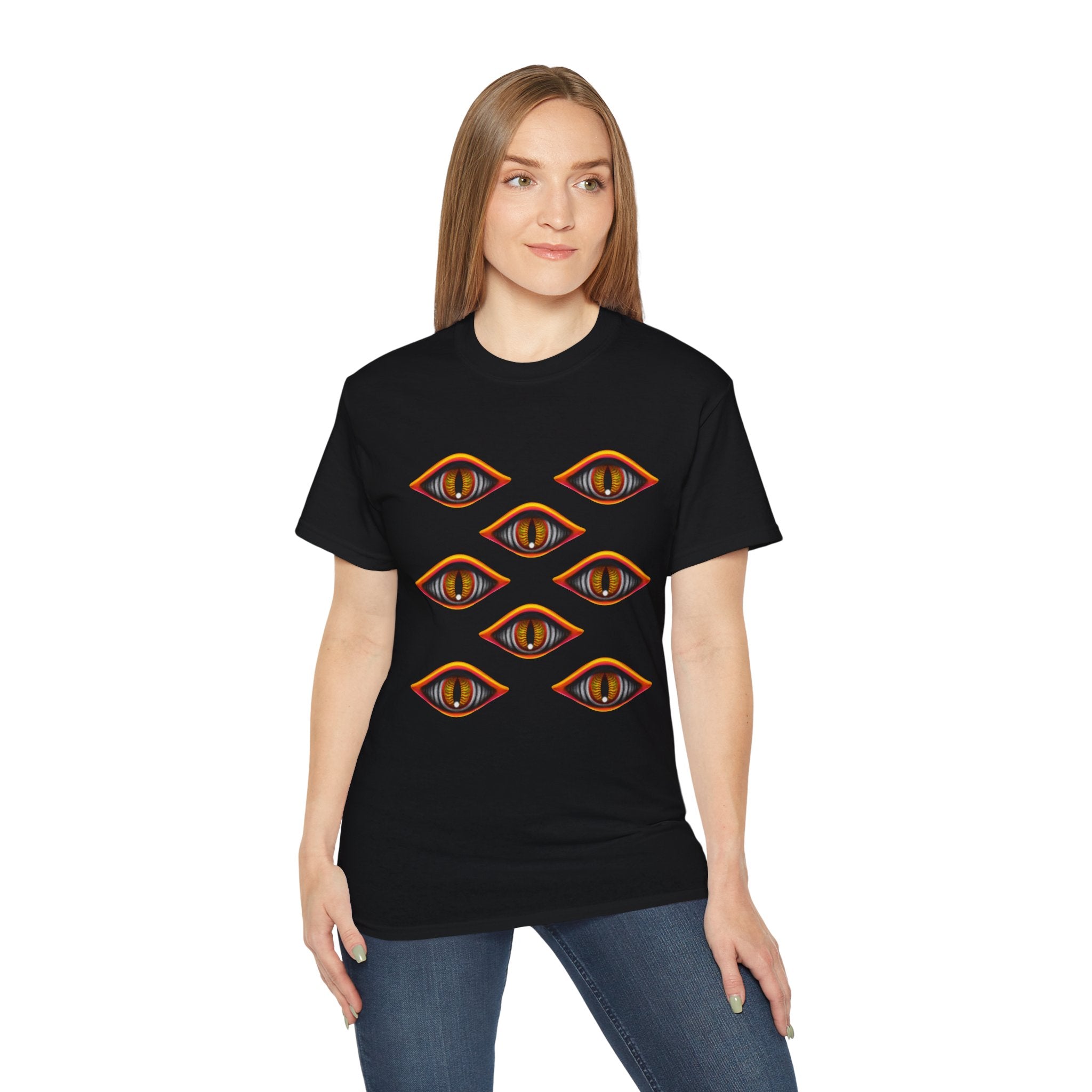 Mystic Eyes Graphic Tee — Psychedelic All-Seeing Eye T-Shirt #hfs84300