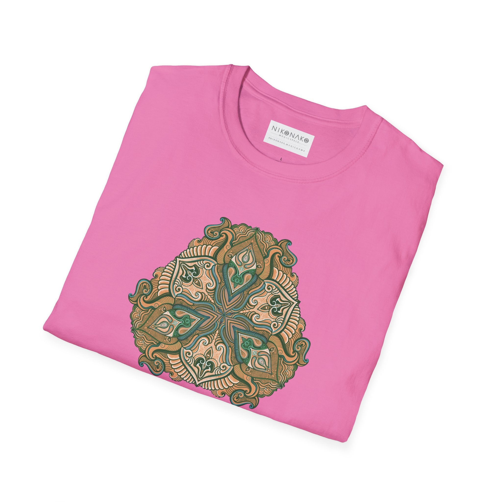 Green Celtic Knot Mandala T-Shirt | Floral Shamrock Pattern