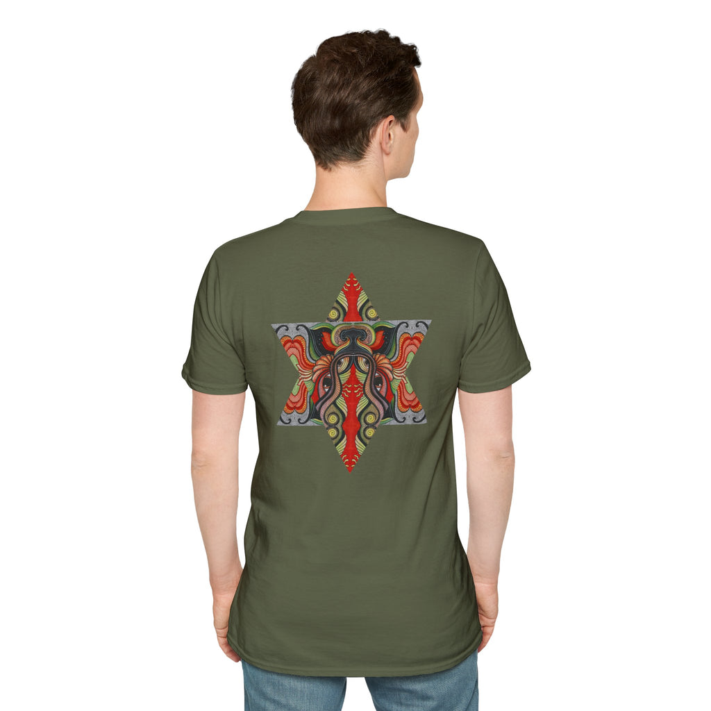 Keyhole & Star Psychedelic Graphic T-Shirt #fd763