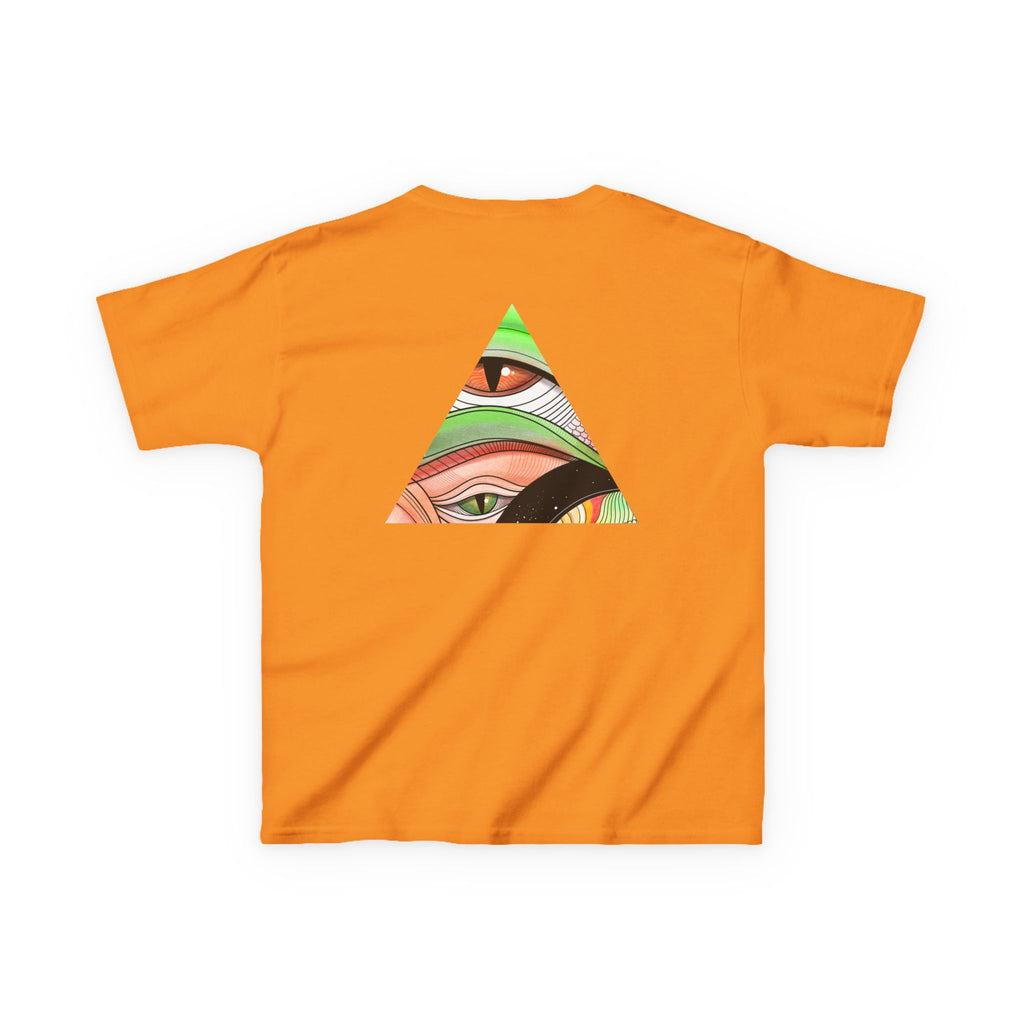 Abstract Eye Pattern Kids Tee | Geometric Star & Triangle Art