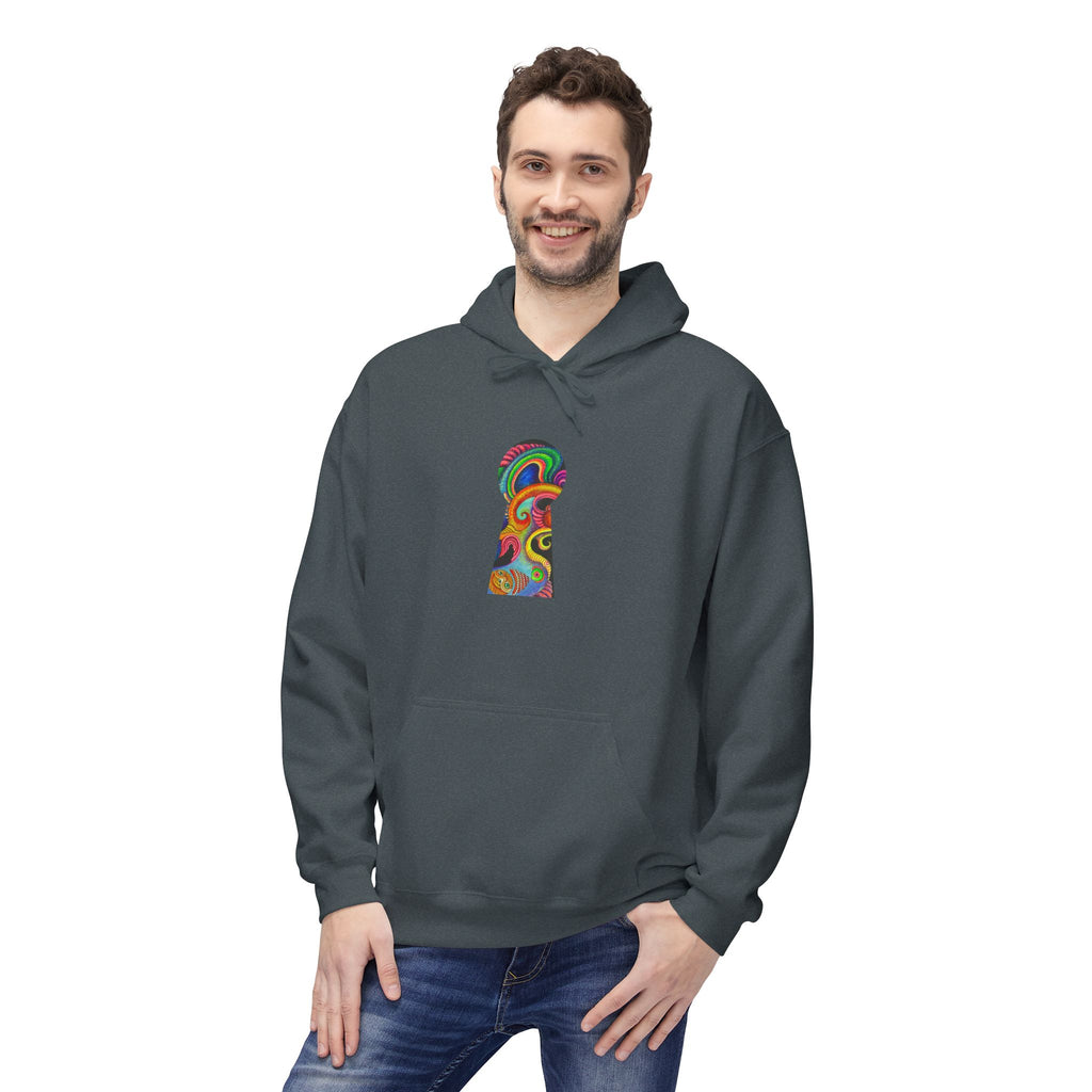 Psychedelic Abstract Snake Hoodie — Colorful Surreal Art Pullover #ggd76467