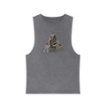 Stonewash Tank Top — Colorful Swirl Triangle Graphic #ew1177