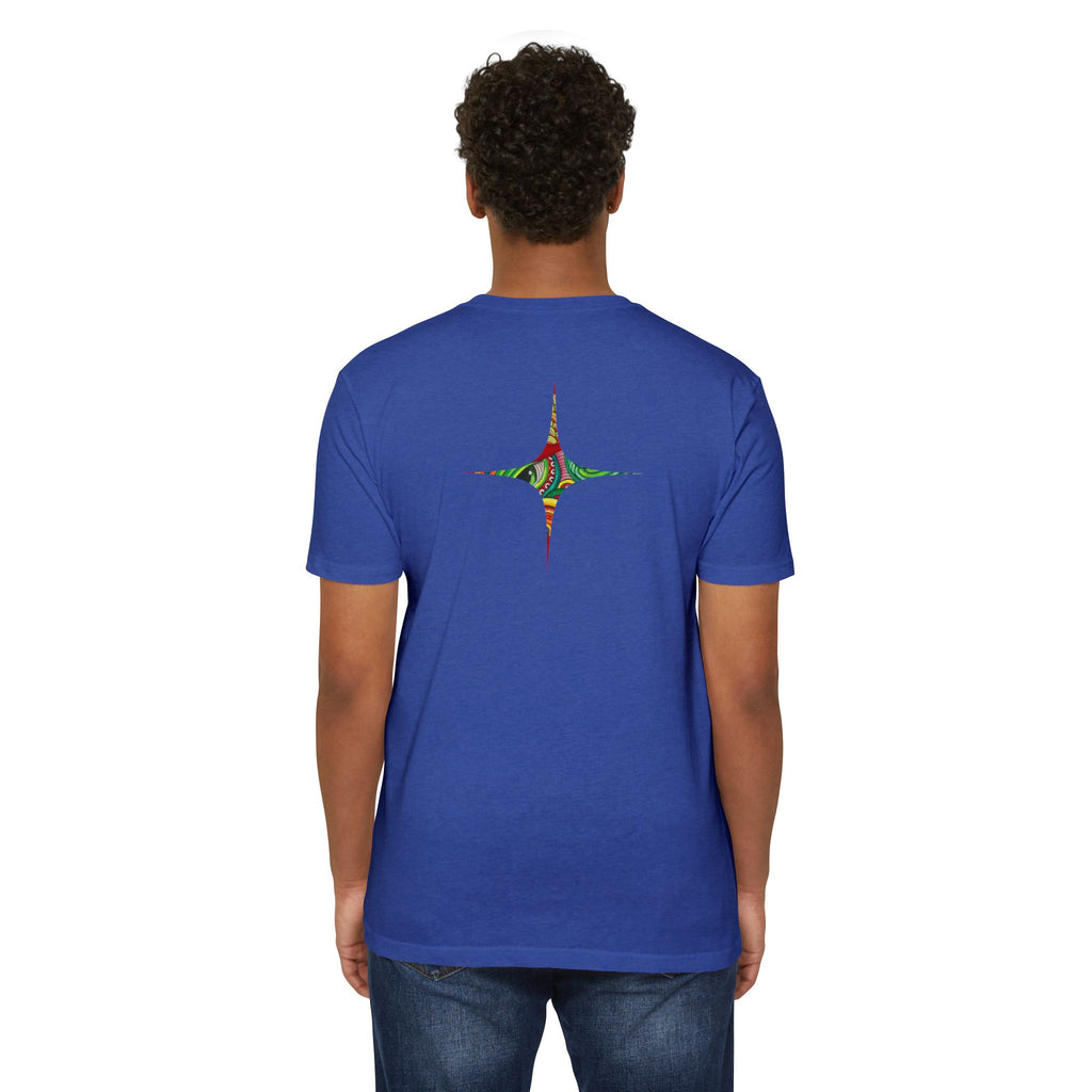 Psychedelic Swirl T-Shirt — Colorful Abstract Ampersand & Star Graphic #ga975