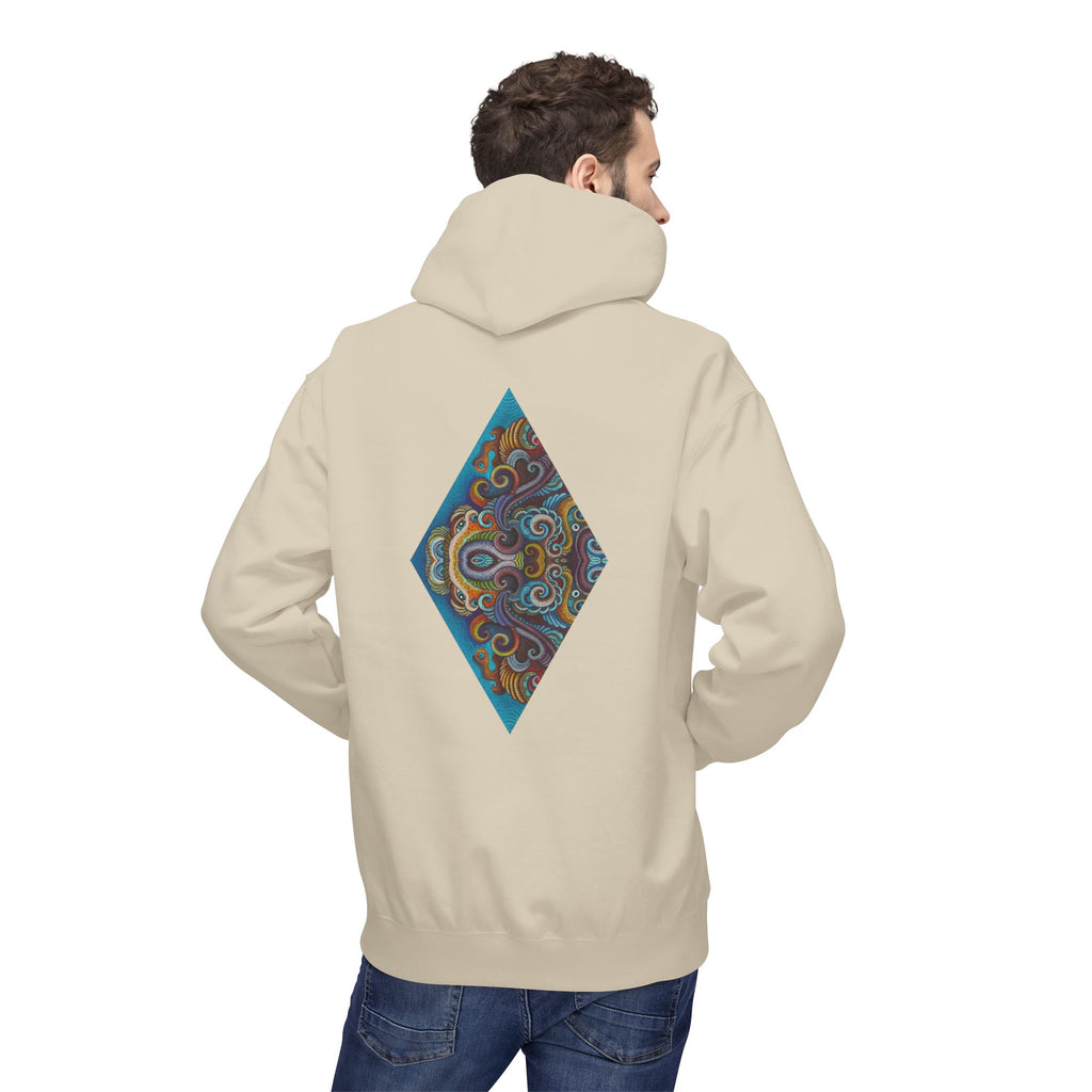 Hoodie — Colorful Geometric Tribal Diamond Print #g765889