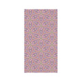 Neck Gaiter — Retro Floral Geometric Pattern in Lavender & Peach
