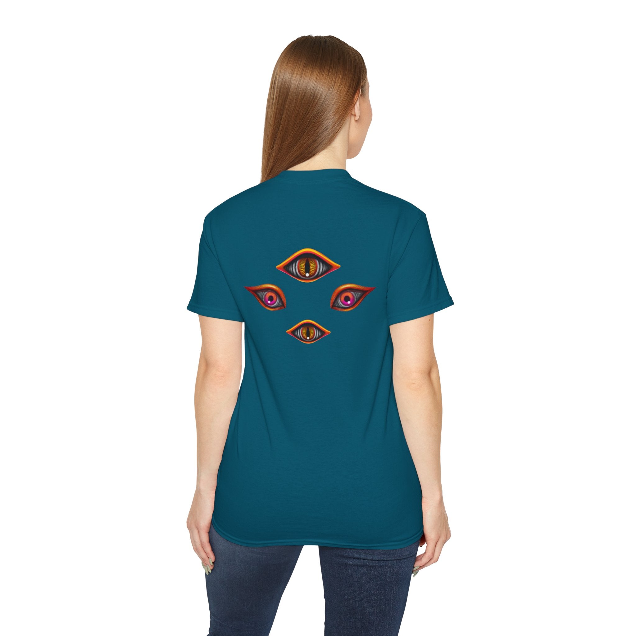 Mystic Eyes Graphic Tee — Psychedelic All-Seeing Eye T-Shirt #hfs84300