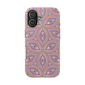 All-Seeing Eye Pattern Tough Phone Case | Psychedelic Purple Geometric