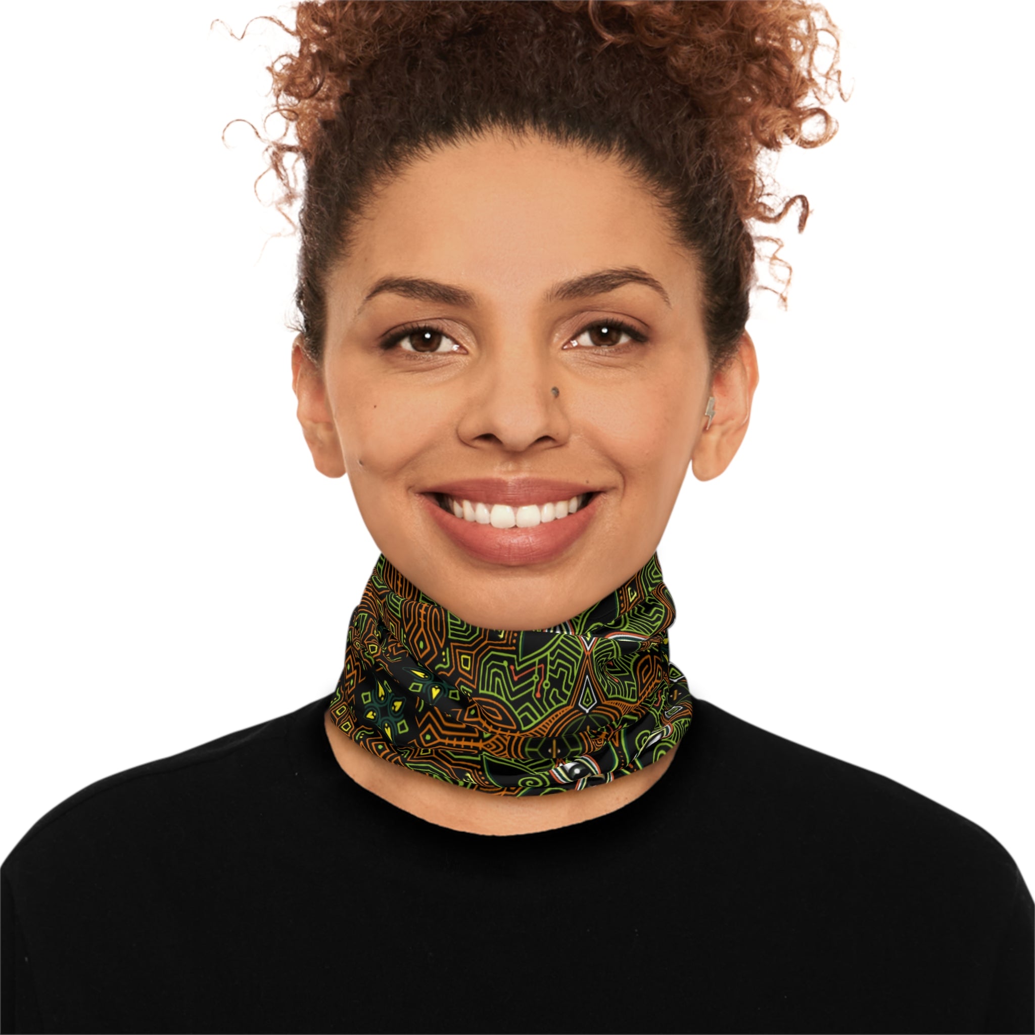 Winter Neck Gaiter With Drawstring #wn4