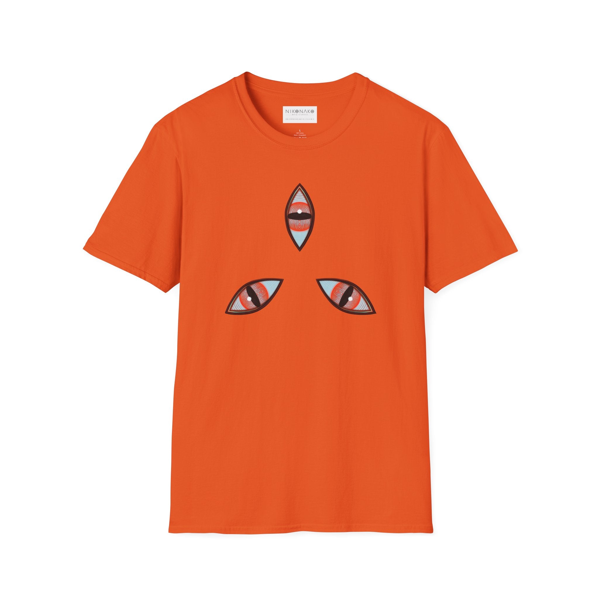 Geometric Tribal Pattern T-Shirt | Kaleidoscope Triangle Eye Motif