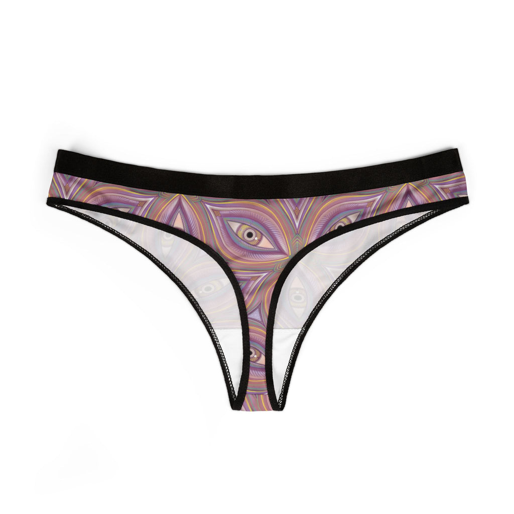 Red Flame Pattern Women's Thong – Bold All-Over Print Lingerie #t11