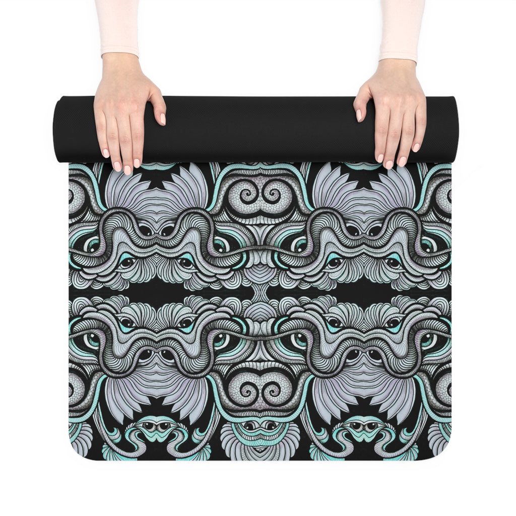 Mandala Forest Rubber Yoga Mat — Non-Slip Eco Exercise Mat. # ym1