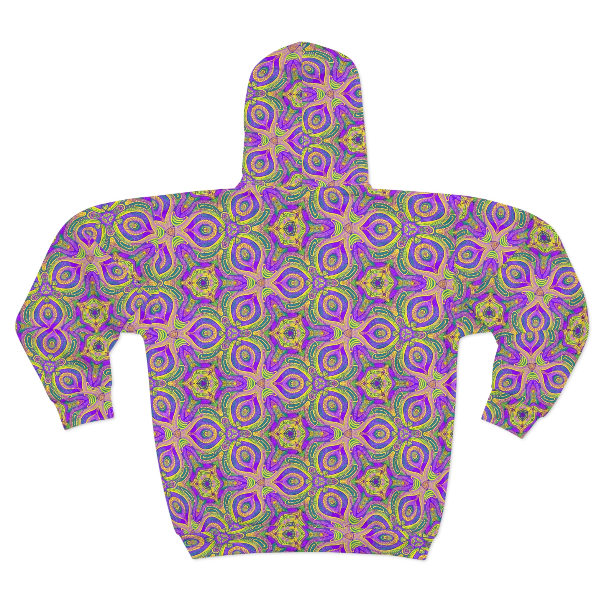 Psychedelic Kaleidoscope Zip Hoodie #f145435