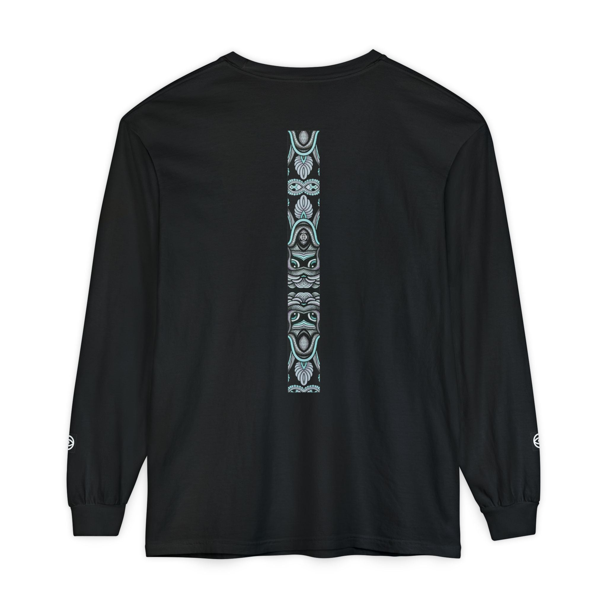 Men's/Women's Long Sleeve T-Shirt — Vertical Geometric Stripe Graphic #kjgd64258