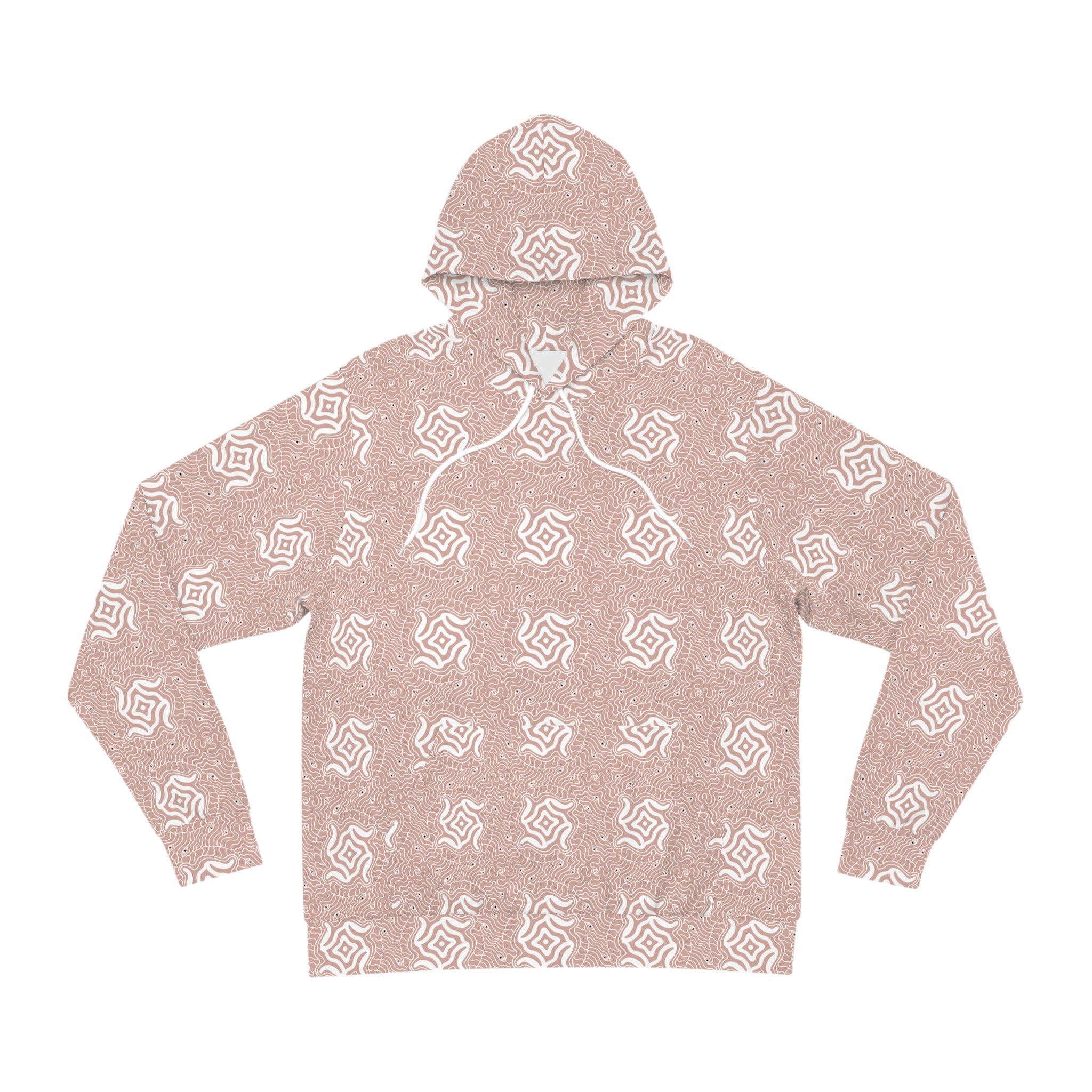 Rose Pattern Hoodie — All-Over Print Floral Fashion Pullover #h087569