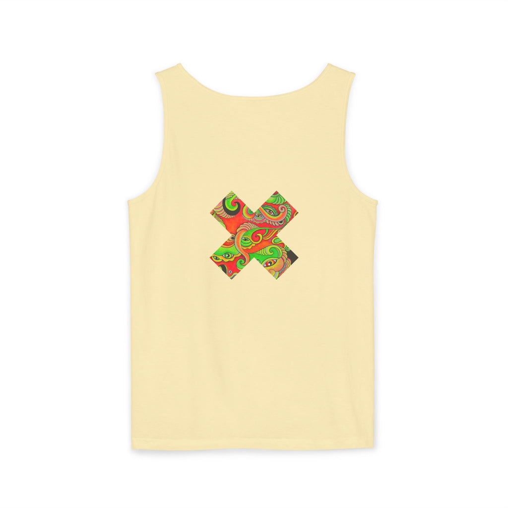 Psychedelic Paisley Cross Tank #t434567