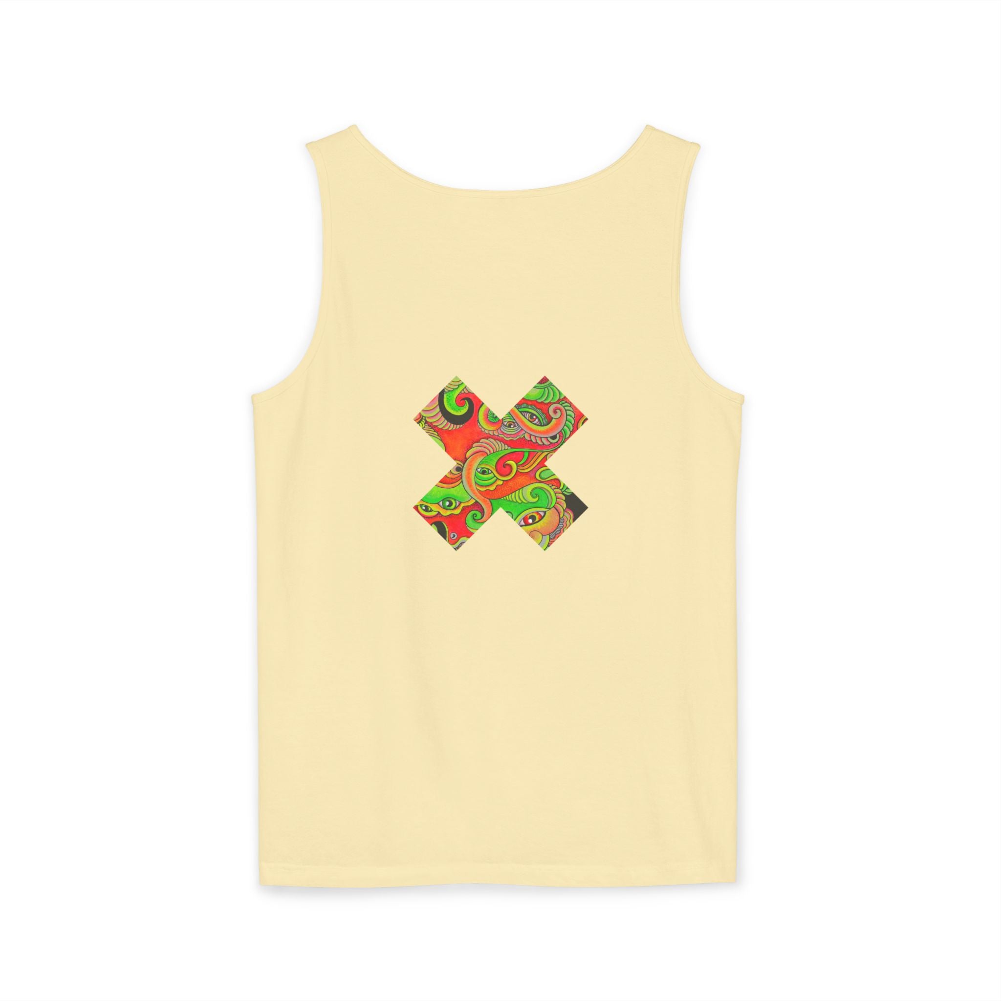 Psychedelic Paisley Cross Tank #t434567