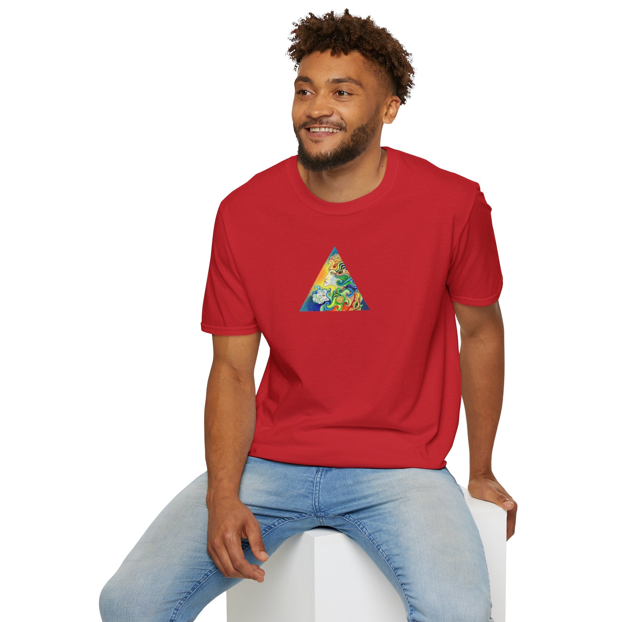 Psychedelic Prism Triangle T-Shirt #h7432887