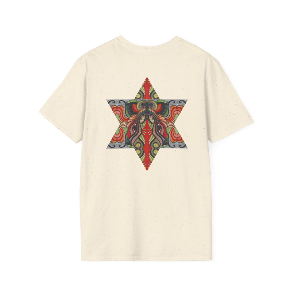 Keyhole & Star Psychedelic Graphic T-Shirt #fd763