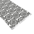 Light Scarf – Black & White Mandala Patterned Lightweight Scarf #h095325