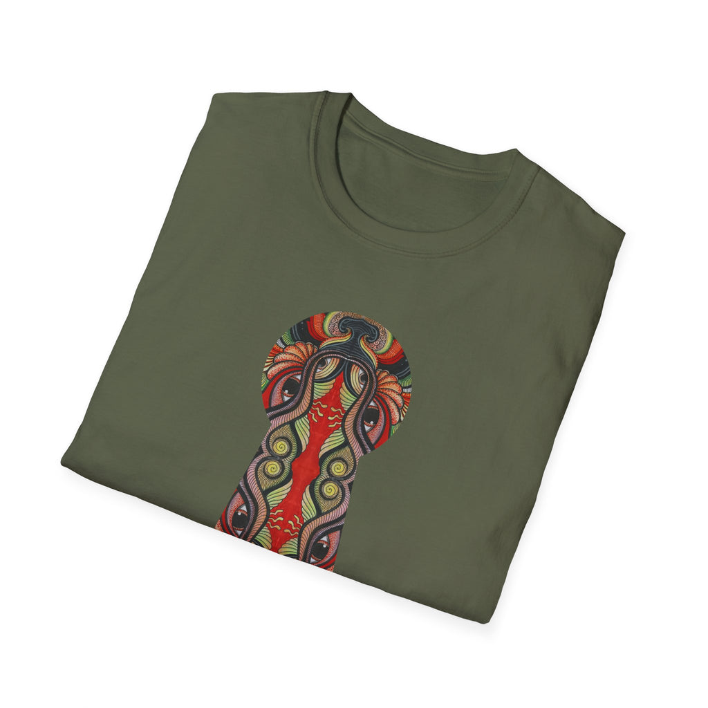 Keyhole & Star Psychedelic Graphic T-Shirt #fd763