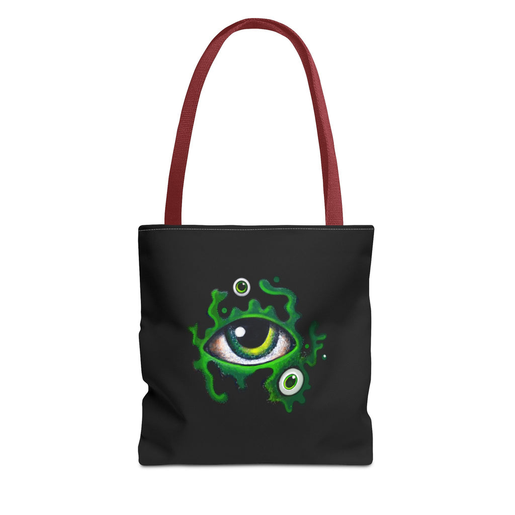 Green Mystic Eye Tote Bag – All-Over Print Gothic Style Shopper #g778975