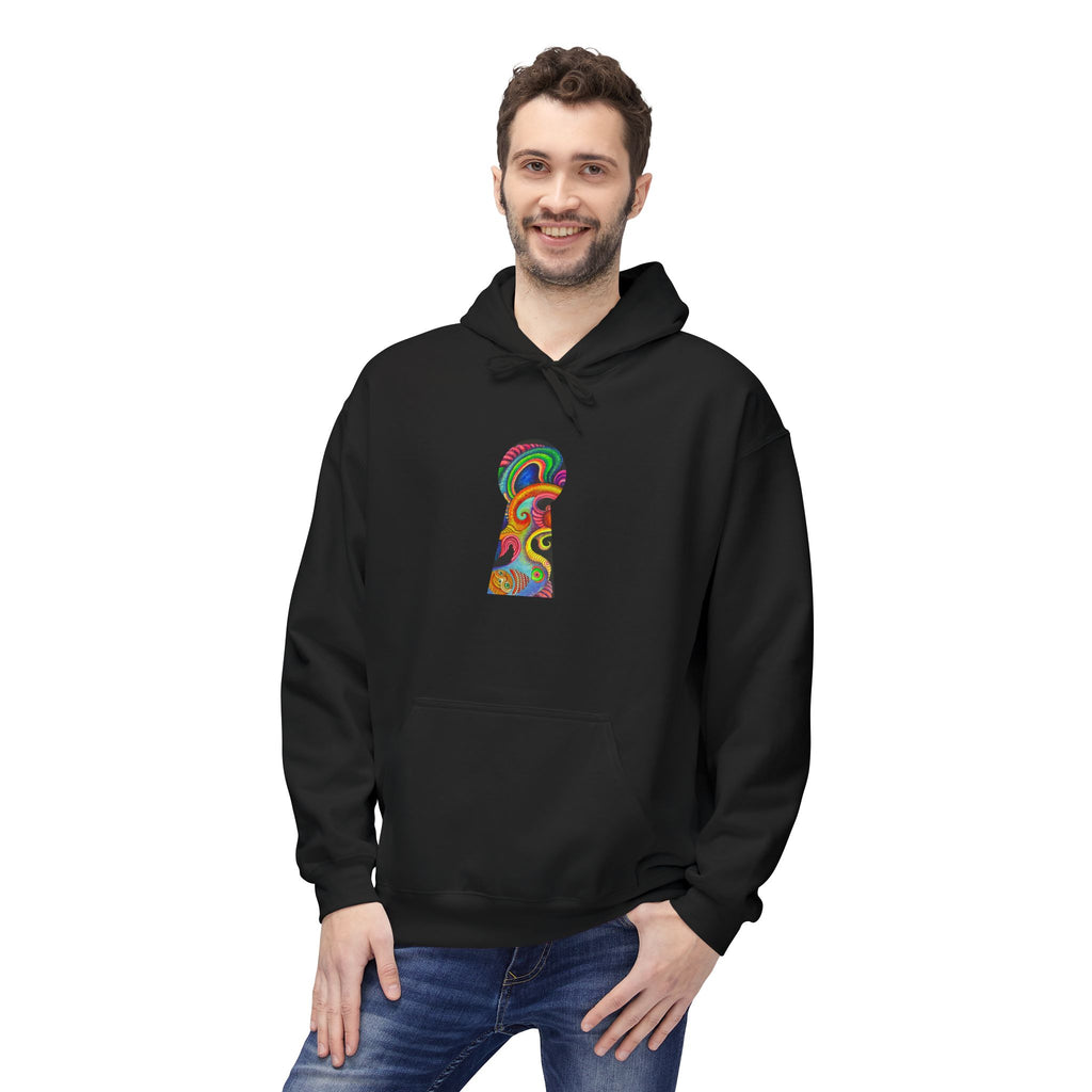 Psychedelic Abstract Snake Hoodie — Colorful Surreal Art Pullover #ggd76467