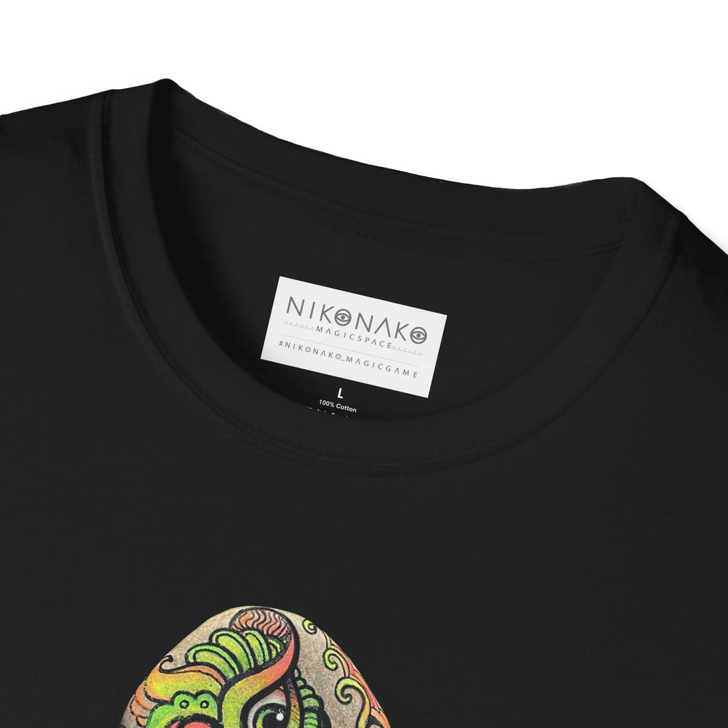 Psychedelic Green Mandala T-Shirt — Abstract Tribal Circle Art Tee #h84210