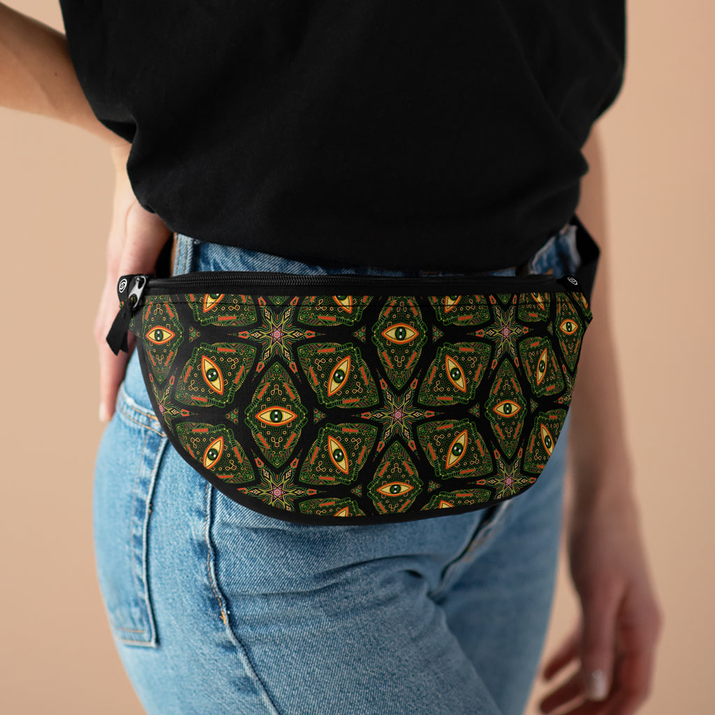 Fanny Pack — Bohemian Kaleidoscope Eye Pattern Hip Bag #s234866