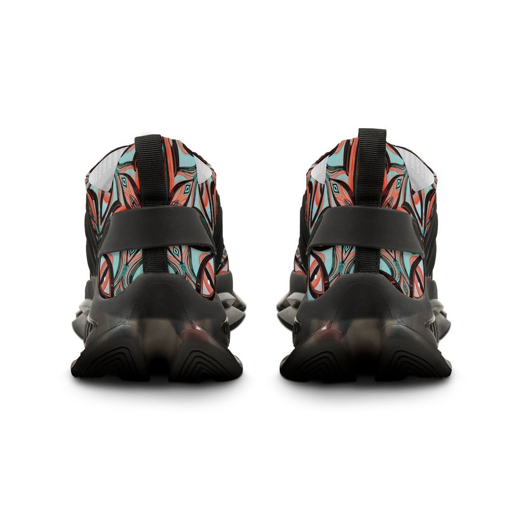 Men's Mesh Sneakers — Retro Geometric Pattern Athletic Shoes #gf75308
